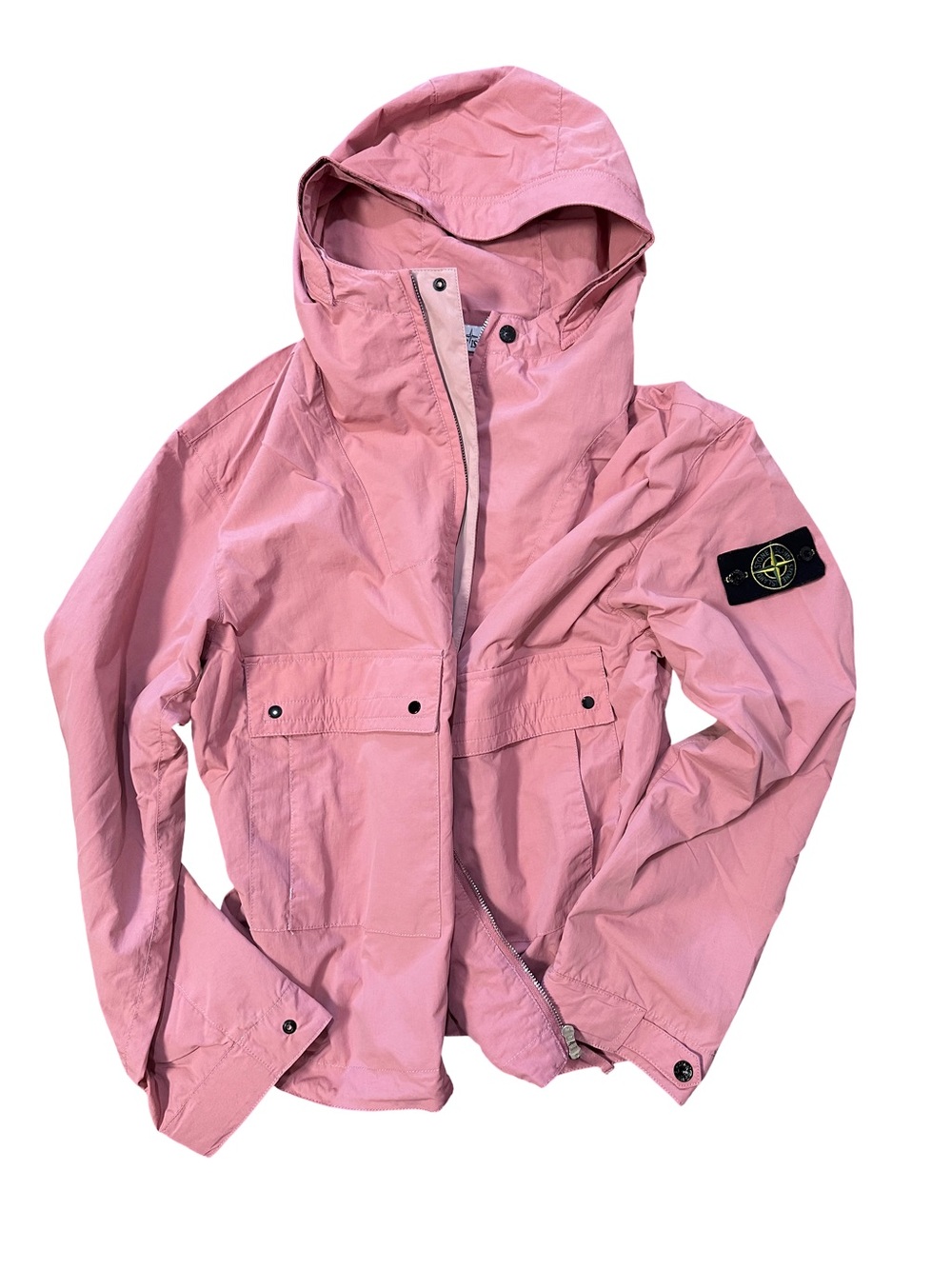 Stone Island Hooded Shell Jacket in Pink